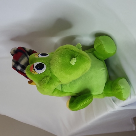 Dragon Dinosaur Lochness Monster Floppy plush In hat Russian tag Rare - Picture 8 of 17